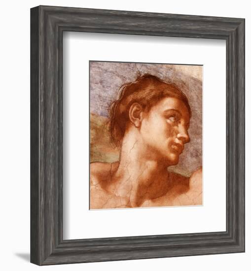 Sistine Chapel-Adam-Michelangelo Buonarroti-Framed Art Print