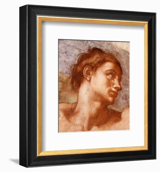 Sistine Chapel-Adam-Michelangelo Buonarroti-Framed Art Print