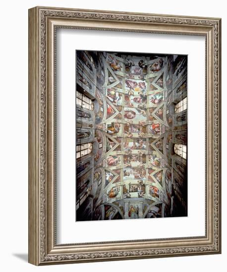 Sistine Chapel Ceiling, 1508-12-Michelangelo Buonarroti-Framed Giclee Print