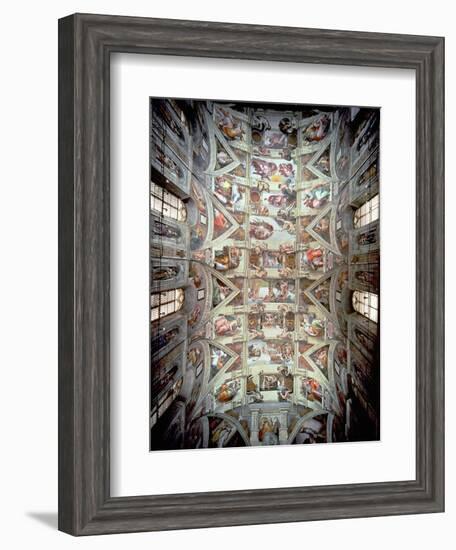 Sistine Chapel Ceiling, 1508-12-Michelangelo Buonarroti-Framed Giclee Print