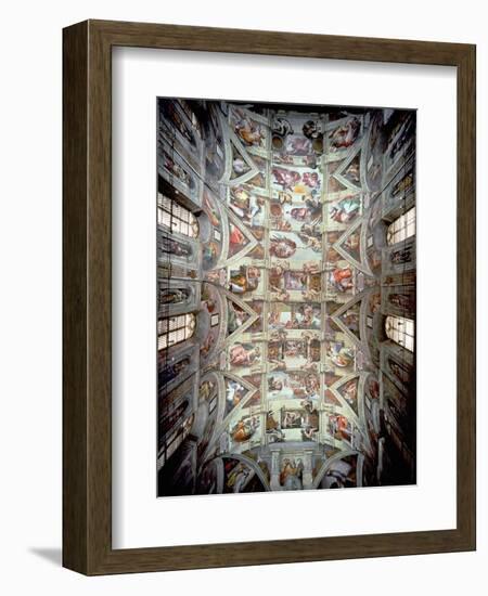 Sistine Chapel Ceiling, 1508-12-Michelangelo Buonarroti-Framed Giclee Print