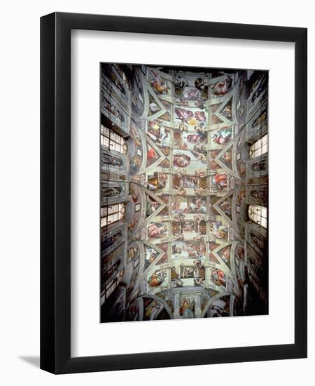 Sistine Chapel Ceiling, 1508-12-Michelangelo Buonarroti-Framed Giclee Print