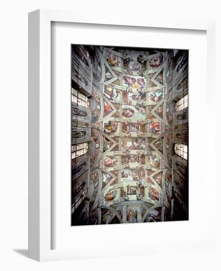 Sistine Chapel Ceiling, 1508-12-Michelangelo Buonarroti-Framed Giclee Print