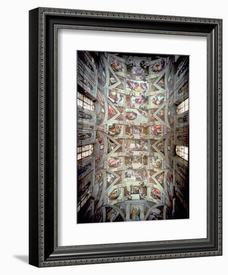 Sistine Chapel Ceiling, 1508-12-Michelangelo Buonarroti-Framed Giclee Print