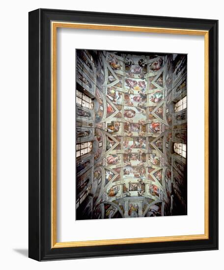 Sistine Chapel Ceiling, 1508-12-Michelangelo Buonarroti-Framed Giclee Print