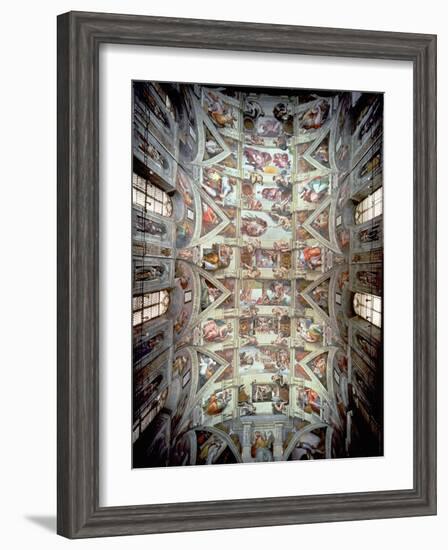 Sistine Chapel Ceiling, 1508-12-Michelangelo Buonarroti-Framed Giclee Print