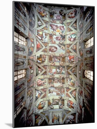 Sistine Chapel Ceiling, 1508-12-Michelangelo Buonarroti-Mounted Giclee Print