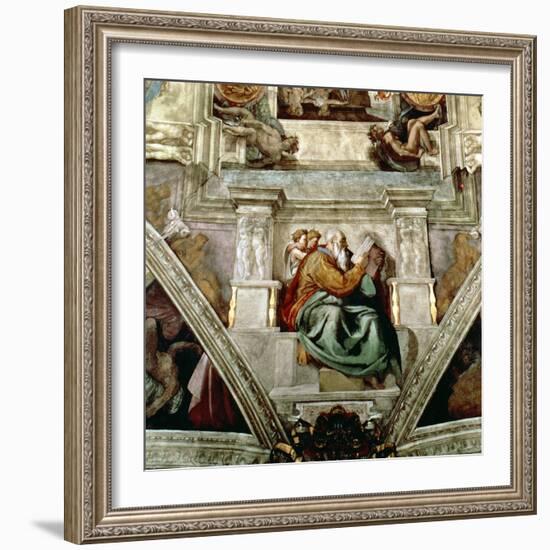 Sistine Chapel Ceiling, 1508-12-Michelangelo Buonarroti-Framed Giclee Print