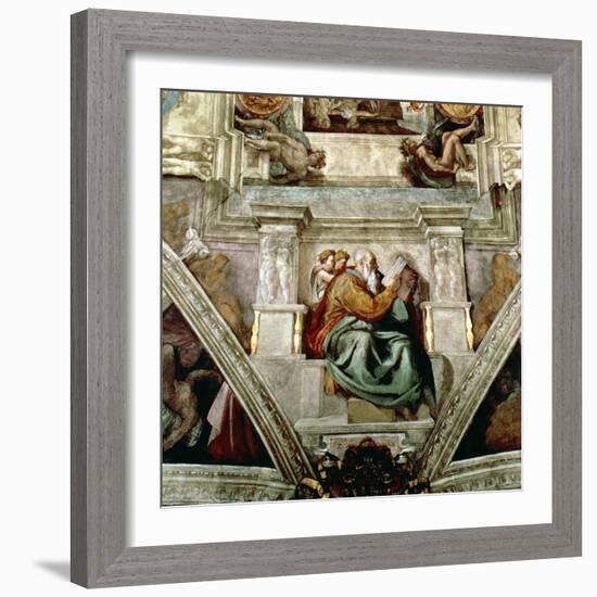 Sistine Chapel Ceiling, 1508-12-Michelangelo Buonarroti-Framed Giclee Print