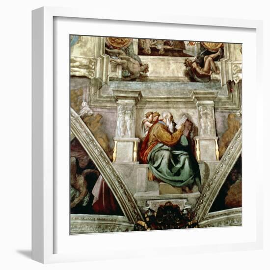 Sistine Chapel Ceiling, 1508-12-Michelangelo Buonarroti-Framed Giclee Print