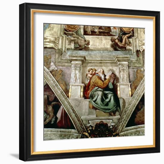 Sistine Chapel Ceiling, 1508-12-Michelangelo Buonarroti-Framed Giclee Print