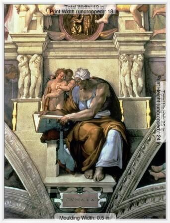 Sistine Chapel Ceiling Cumaean Sibyl 1510 Giclee Print By Michelangelo Buonarroti Art Com