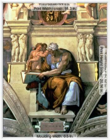 Sistine Chapel Ceiling Cumaean Sibyl 1510 Giclee Print By Michelangelo Buonarroti Art Com