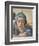 Sistine Chapel Ceiling, Delphic Sibyl's Face-Michelangelo Buonarroti-Framed Art Print