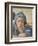 Sistine Chapel Ceiling, Delphic Sibyl's Face-Michelangelo Buonarroti-Framed Art Print