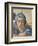 Sistine Chapel Ceiling, Delphic Sibyl's Face-Michelangelo Buonarroti-Framed Art Print