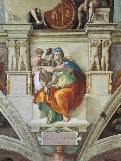 Sistine Chapel Ceiling Delphic Sibyl Art Print By Michelangelo Buonarroti Art Com
