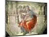 Sistine Chapel Ceiling: Delphic Sibyl-Michelangelo Buonarroti-Mounted Giclee Print