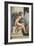 Sistine Chapel Ceiling, Female Nude-Michelangelo Buonarroti-Framed Art Print