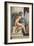 Sistine Chapel Ceiling, Female Nude-Michelangelo Buonarroti-Framed Art Print