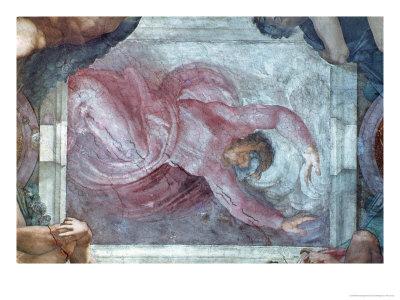 Sistine Chapel Ceiling God Dividing Light From Darkness Giclee