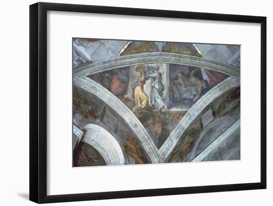 Sistine Chapel Ceiling, Judith Carrying the Head of Holofernes-Michelangelo Buonarroti-Framed Giclee Print