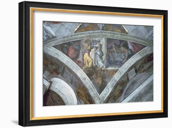 Sistine Chapel Ceiling, Judith Carrying the Head of Holofernes-Michelangelo Buonarroti-Framed Giclee Print