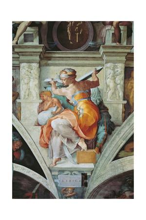 Sistine Chapel Ceiling Libyan Sybil Art Print By Michelangelo Buonarroti Art Com