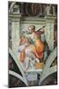 Sistine Chapel Ceiling, Libyan Sybil-Michelangelo Buonarroti-Mounted Art Print
