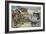 Sistine Chapel Ceiling, the Flood and Noah's Ark-Michelangelo Buonarroti-Framed Art Print