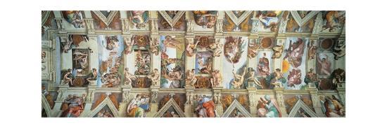 Sistine Chapel Ceiling View Of The Entire Vault Art Print By Michelangelo Buonarroti Art Com