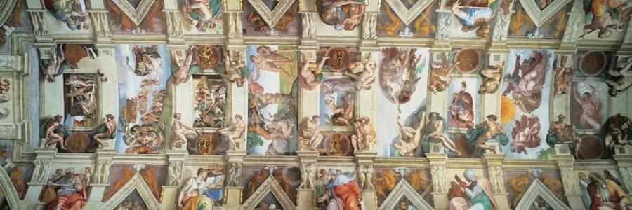 Sistine Chapel Ceiling View Of The Entire Vaultby Michelangelo