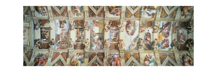 Sistine Chapel Ceiling View Of The Entire Vault Art Print By Michelangelo Buonarroti Art Com