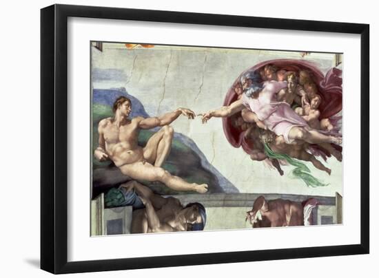 Sistine Chapel Ceiling-Michelangelo Buonarroti-Framed Giclee Print