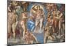 Sistine Chapel, Christ of the Last Judgment-Michelangelo Buonarroti-Mounted Art Print