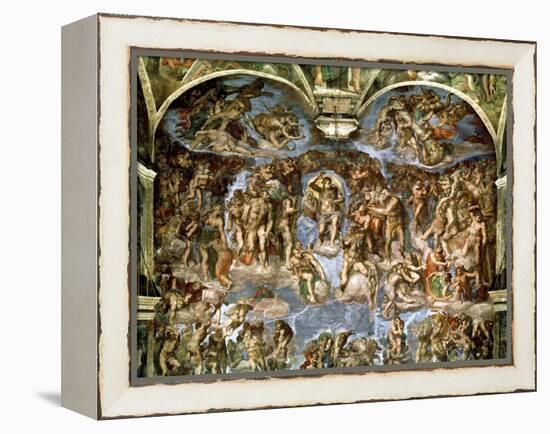 Sistine Chapel: the Last Judgement, 1538-41-Michelangelo Buonarroti-Framed Premier Image Canvas