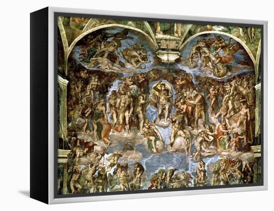 Sistine Chapel: the Last Judgement, 1538-41-Michelangelo Buonarroti-Framed Premier Image Canvas