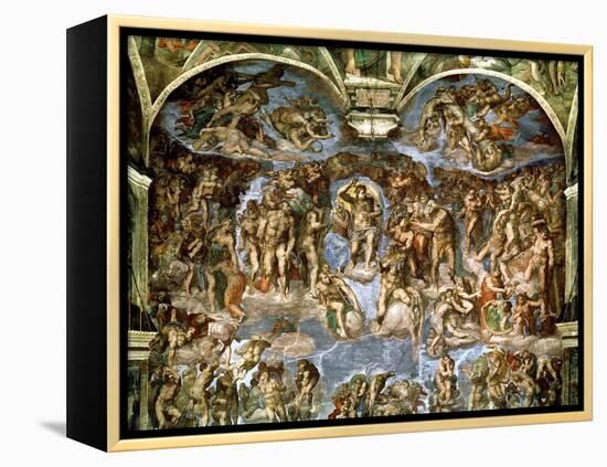 Sistine Chapel: the Last Judgement, 1538-41-Michelangelo Buonarroti-Framed Premier Image Canvas