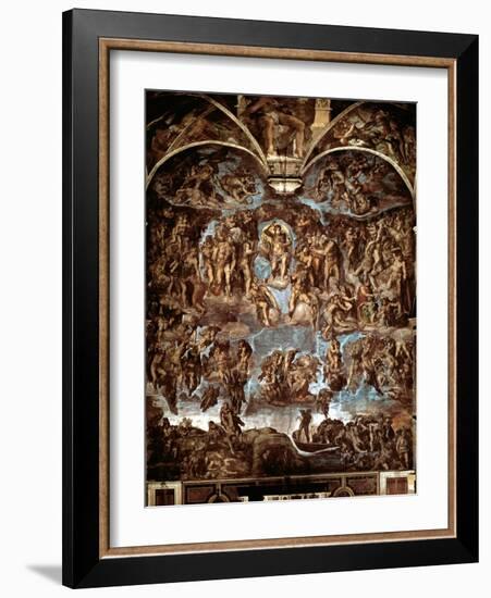 Sistine Chapel: The Last Judgement, 1538-41-Michelangelo Buonarroti-Framed Giclee Print