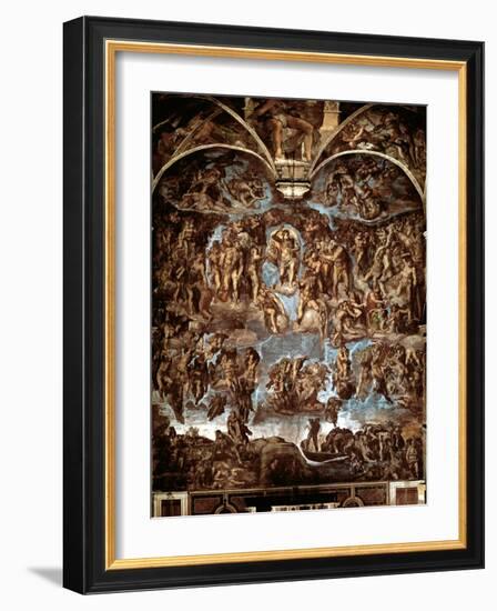 Sistine Chapel: The Last Judgement, 1538-41-Michelangelo Buonarroti-Framed Giclee Print