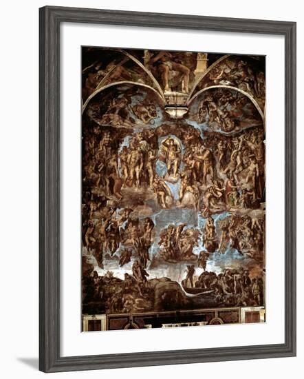 Sistine Chapel: The Last Judgement, 1538-41-Michelangelo Buonarroti-Framed Giclee Print