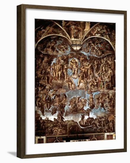 Sistine Chapel: The Last Judgement, 1538-41-Michelangelo Buonarroti-Framed Giclee Print