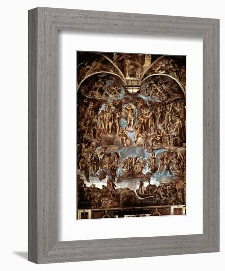 Sistine Chapel: The Last Judgement, 1538-41-Michelangelo Buonarroti-Framed Giclee Print