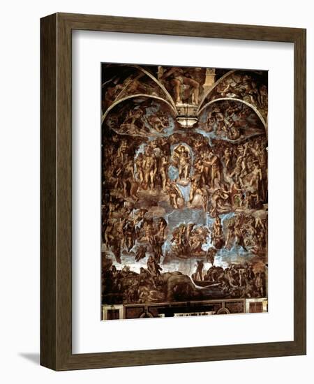 Sistine Chapel: The Last Judgement, 1538-41-Michelangelo Buonarroti-Framed Giclee Print