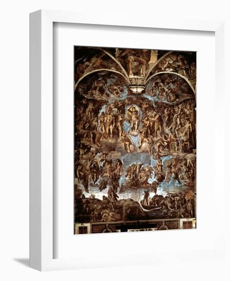 Sistine Chapel: The Last Judgement, 1538-41-Michelangelo Buonarroti-Framed Giclee Print