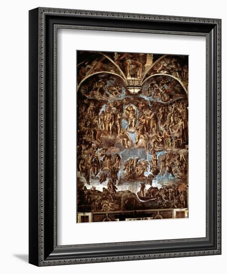 Sistine Chapel: The Last Judgement, 1538-41-Michelangelo Buonarroti-Framed Giclee Print