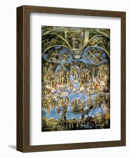 Sistine Chapel, the Last Judgement--Framed Art Print