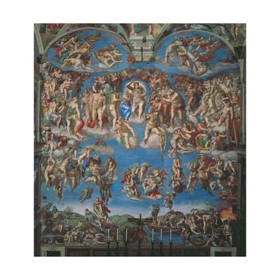 Sistine Chapel The Last Judgment Entire View Art Print Michelangelo Buonarroti Art Com