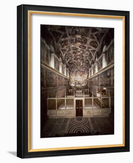 Sistine Chapel-Michelangelo Buonarroti-Framed Giclee Print