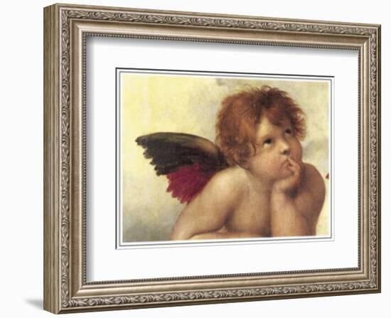 Sistine Madonna Detail 2-Raphael-Framed Art Print